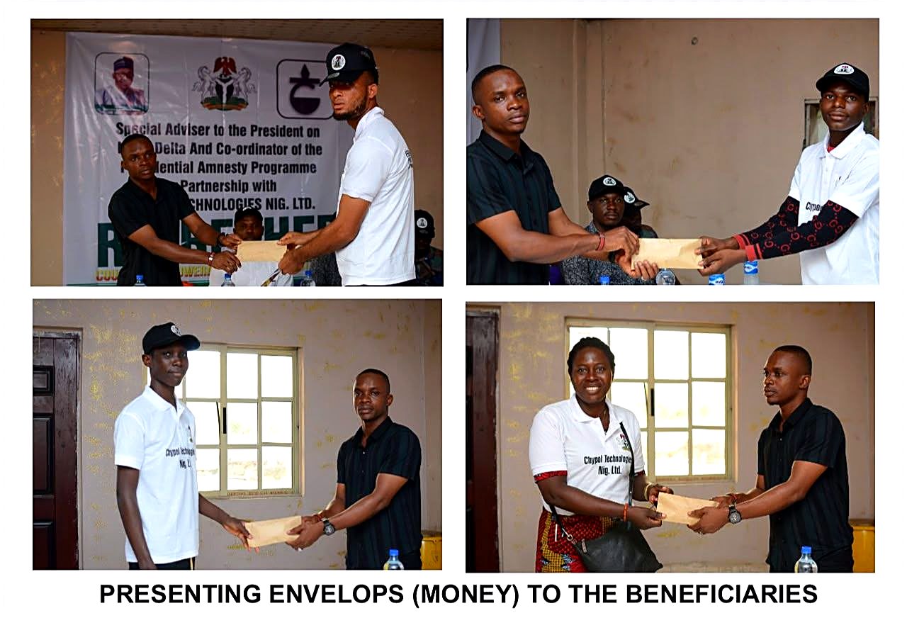 Seed grant presented to a young entrepreneur